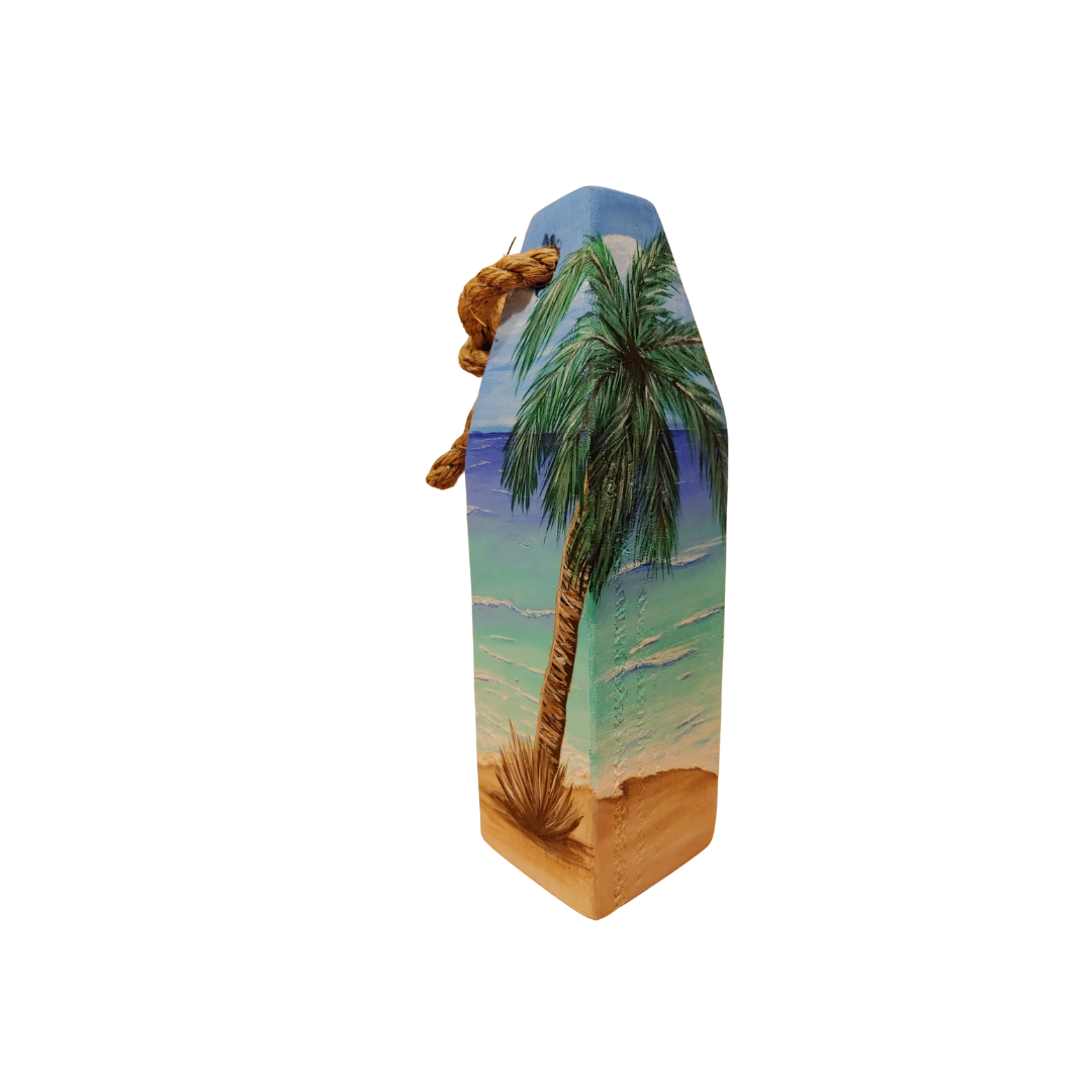 Handmade Wooden Palm Tree Buoy