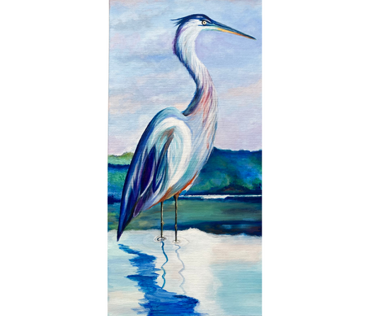 Blue Heron Painting