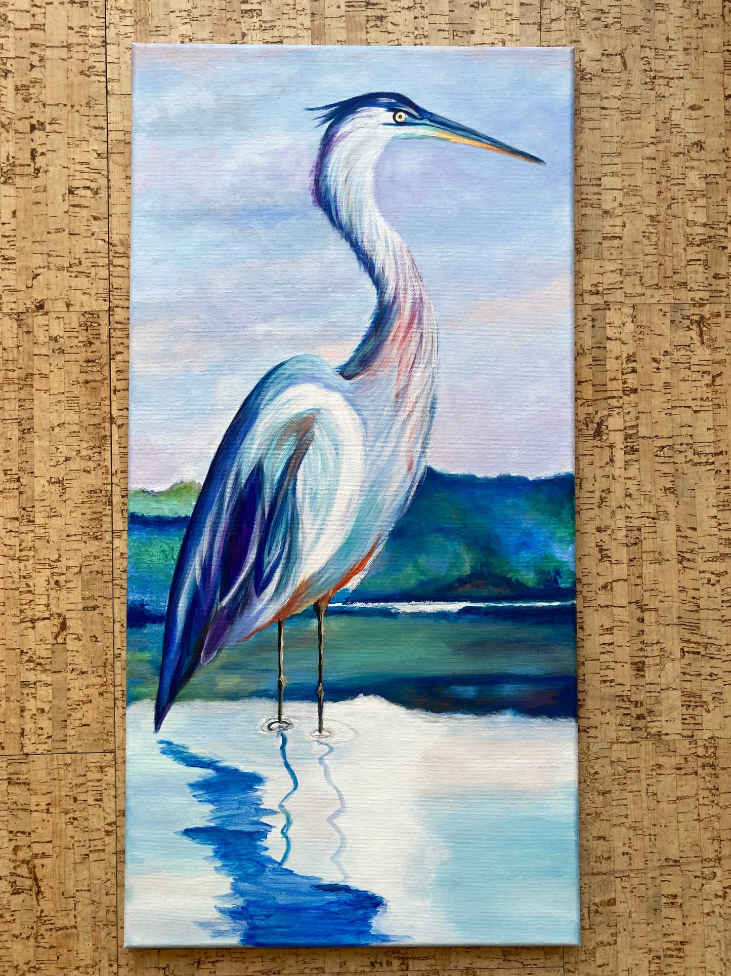 Blue Heron Painting