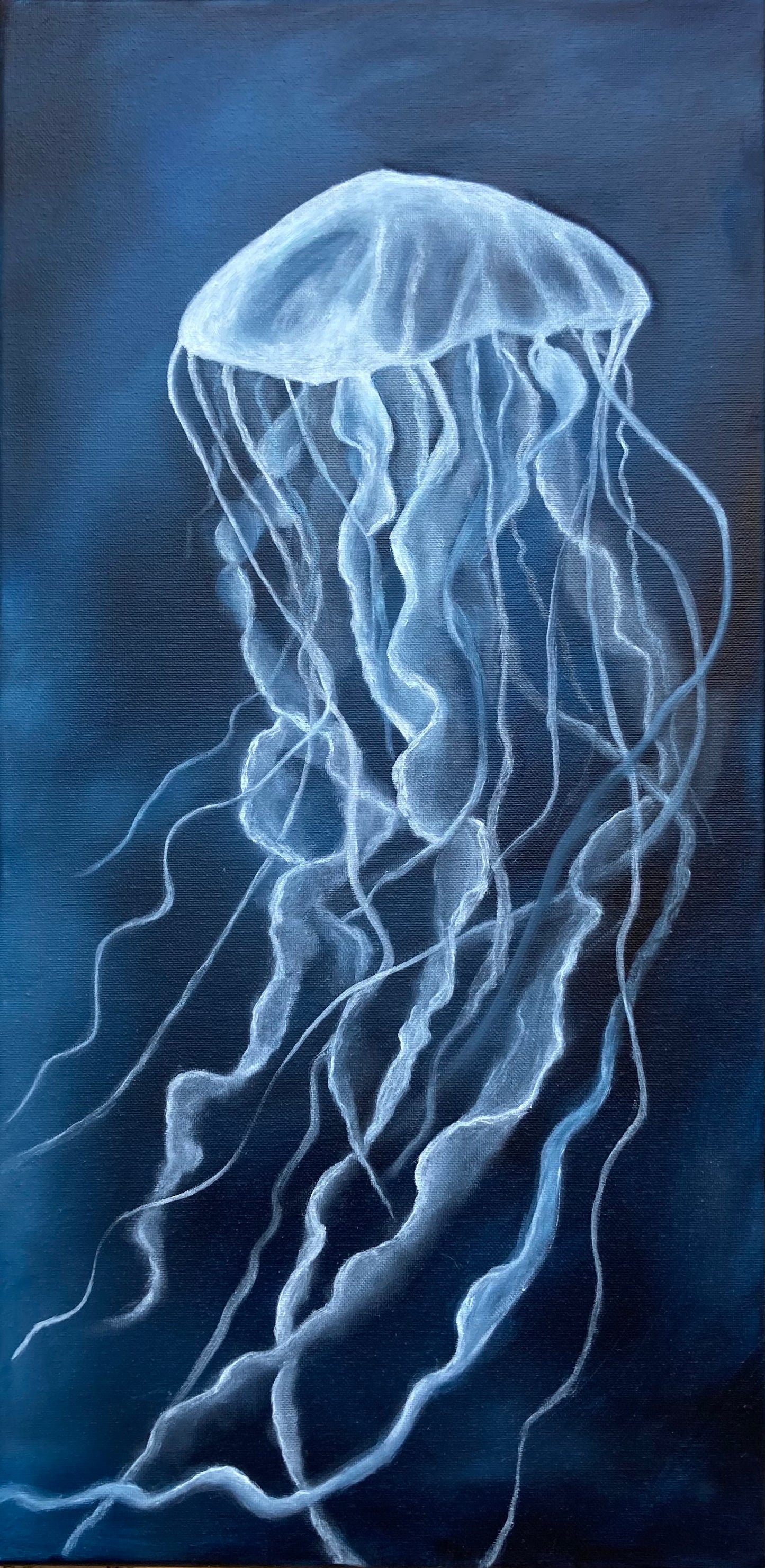 Jellyfish in the Deep Blue