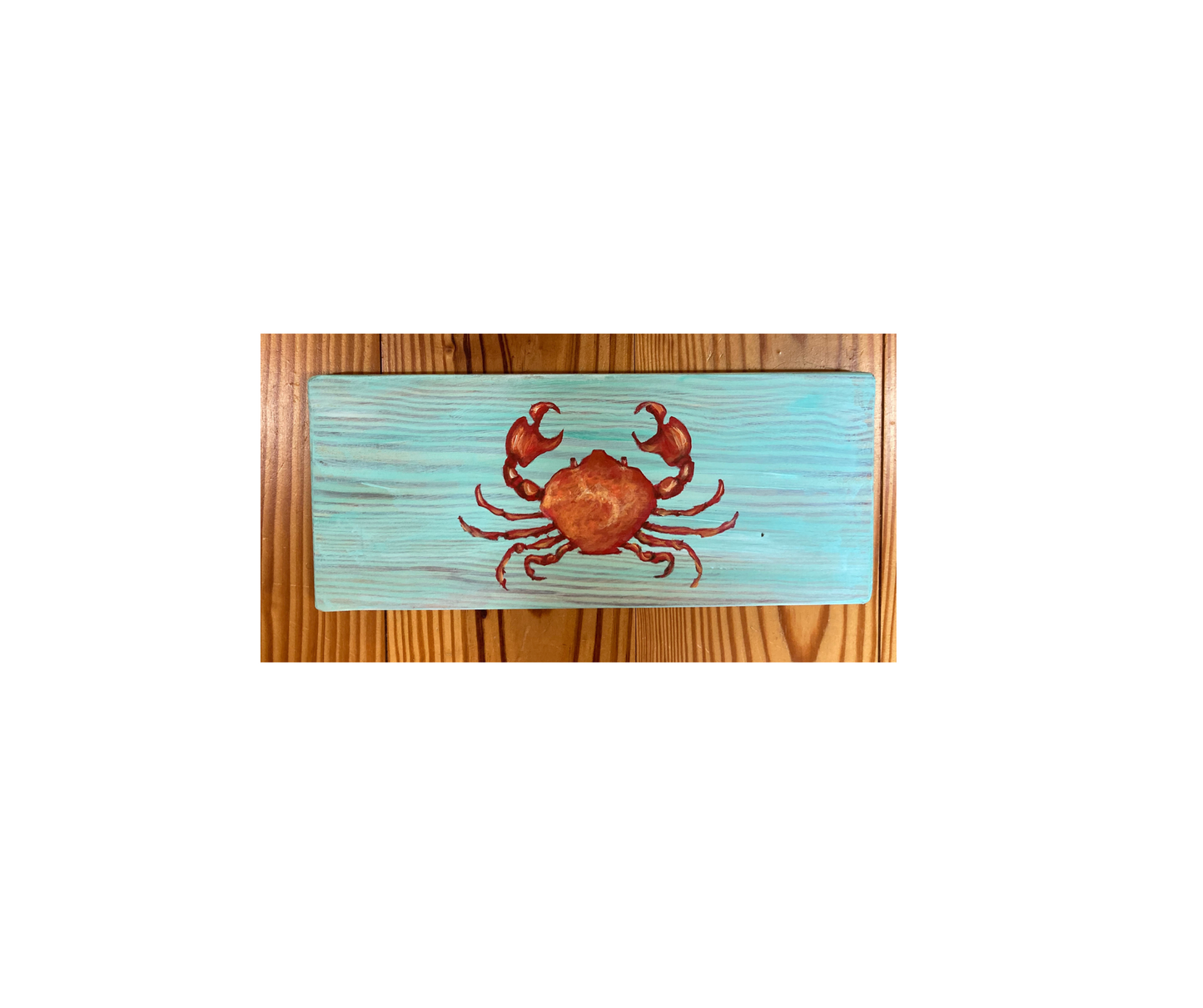 Crab on Wooden Board